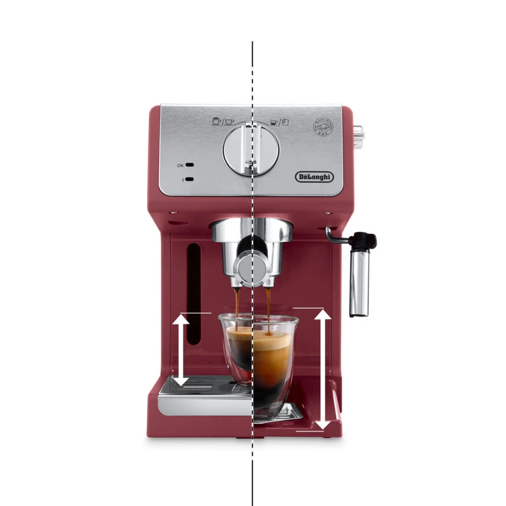 DeLonghi ECP3220R Pump Driven Espresso Machine - Red 4 DeLonghi ECP3220R Pump Driven Espresso Machine - Red - Image 2