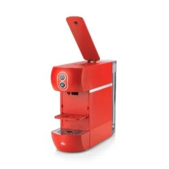 Illy E.S.E. Pod Coffee Machine - Red 8 Illy E.S.E. Pod Coffee Machine - Red -Crema Coffee Store 2020 illyESE Machine at Angle open
