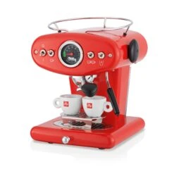 Illy X1 Anniversary E.S.E. Pod & Ground Coffee Machine - Red 16 Illy X1 Anniversary E.S.E. Pod & Ground Coffee Machine - Red -Crema Coffee Store 20294 X1 ECO RED 3Q 2 ESP