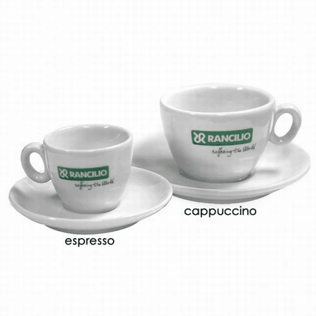 Rancilio Logo Cappuccino Cups 3 Rancilio Logo Cappuccino Cups