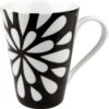Konitz Black And White 13oz Mug Bloom Design 1 Konitz Black And White 13oz Mug Bloom Design -Crema Coffee Store 5580 original konitz black and white 13oz mug bloom 1