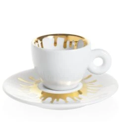 Illy Art Collection Ai Weiwei Set Of 2 Espresso Cups 9 Illy Art Collection Ai Weiwei Set Of 2 Espresso Cups -Crema Coffee Store AiWeiwei EspressoGold