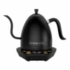 Brewista Artisan Electric Gooseneck Kettle - All Black 1 Brewista Artisan Electric Gooseneck Kettle - All Black -Crema Coffee Store ArtisanKettlesolidblackonblacksideview 1