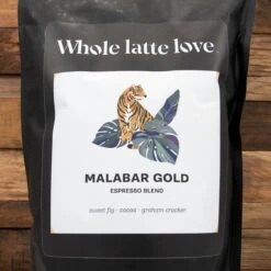 Whole Latte Love Malabar Gold Espresso 8 Whole Latte Love Malabar Gold Espresso -Crema Coffee Store BCMAL1LB IMG 1974