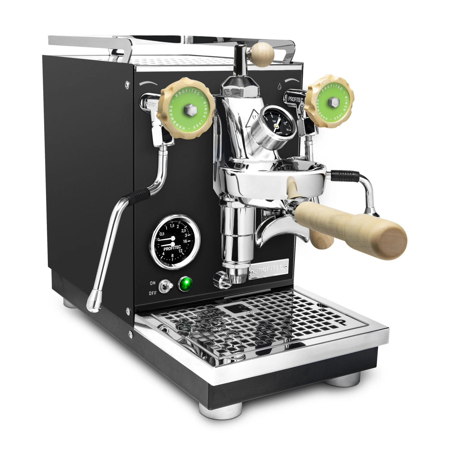 Profitec Pro 400 Espresso Machine In Matte Black With Flow Control And Tiger Maple 6 Profitec Pro 400 Espresso Machine In Matte Black With Flow Control And Tiger Maple - Image 4