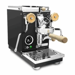 Profitec Pro 400 Espresso Machine In Matte Black With Flow Control And Tiger Maple 18 Profitec Pro 400 Espresso Machine In Matte Black With Flow Control And Tiger Maple -Crema Coffee Store Black Maple Orange FC