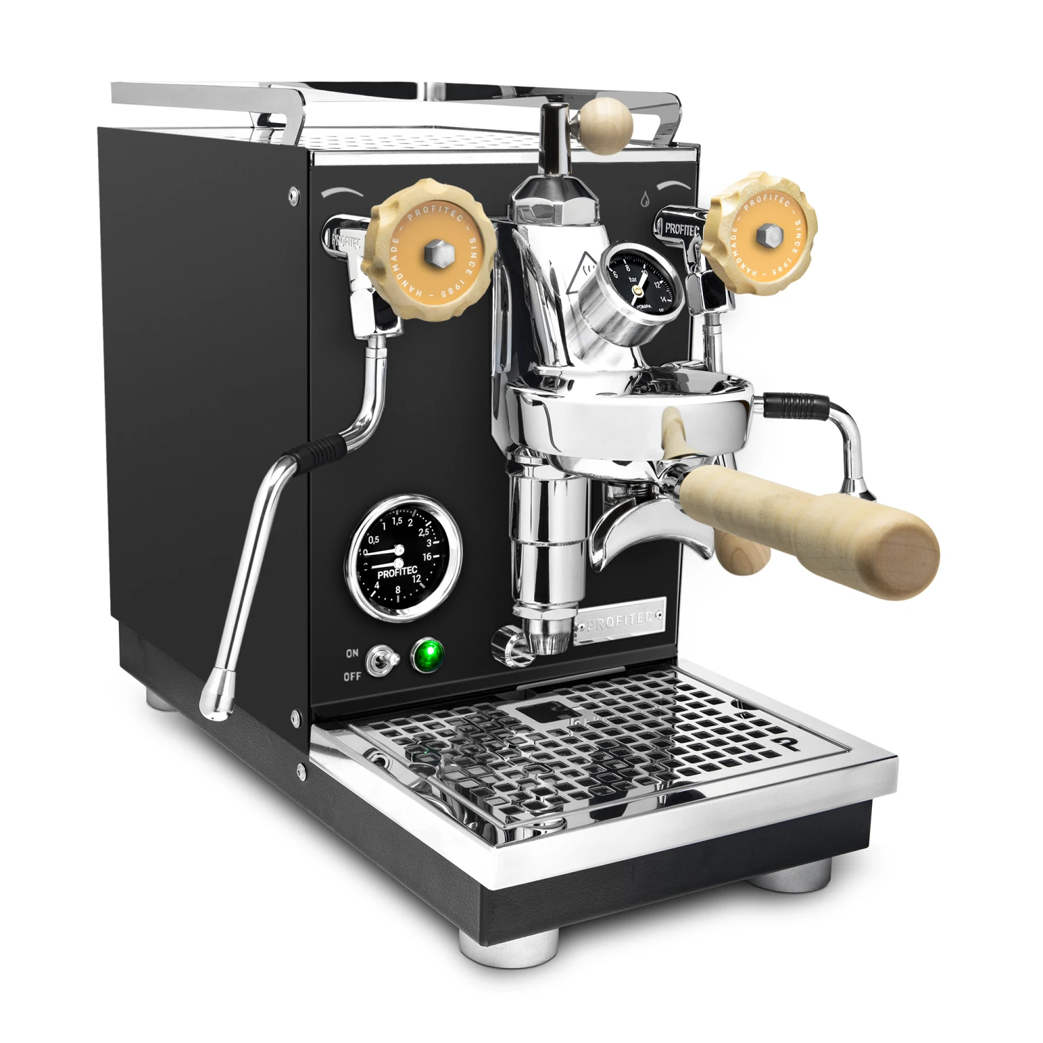 Profitec Pro 400 Espresso Machine In Matte Black With Flow Control And Tiger Maple 5 Profitec Pro 400 Espresso Machine In Matte Black With Flow Control And Tiger Maple - Image 3