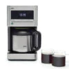 Braun KF7175SI BrewSense 10-Cup Coffee Maker - Stainless Steel -Crema Coffee Store Braun BrewSenseThermal KF7175SI withcoffee onwhite