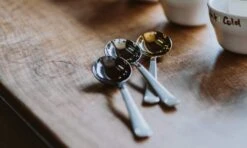 Brewista Professional Cupping Spoon - Black -Crema Coffee Store BrewistaCollectioncuppingspoonsoncounter 9cc9c39c 9a98 41f6 8c86 22b81bd96c2e