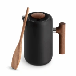 Fellow Clara French Press - Walnut -Crema Coffee Store Clara FrenchPress Walnut AgitationStick