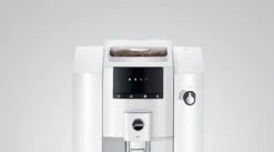 JURA E4 Automatic Espresso Machine In Piano White -Crema Coffee Store E4 det PW TopView Screen Print 32208