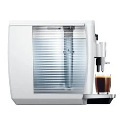 JURA E4 Automatic Espresso Machine In Piano White -Crema Coffee Store E4 psl PW Cof Print 32220