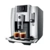 JURA E8 Espresso Machine - Chrome (NAA) 2 JURA E8 Espresso Machine - Chrome (NAA) -Crema Coffee Store E8 Chrome NAA rightprofile 2xespesso square