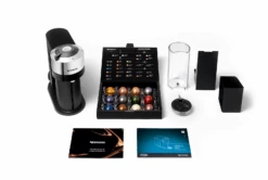 Nespresso Vertuo Next Deluxe Espresso Machine By DeLonghi With Aeroccino - Chrome -Crema Coffee Store ENV120C Vertuo Next D Pure Chrome Delonghi In The Pack 2916ef81 6b9e 4462 be07 aaf08f03130a