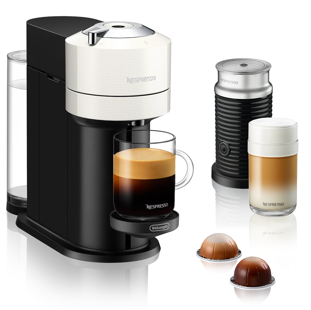 Nespresso Vertuo Next Espresso Machine By DeLonghi With Aeroccino - White 3 Nespresso Vertuo Next Espresso Machine By DeLonghi With Aeroccino - White