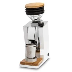 Eureka Oro Mignon Single Dose Grinder - White -Crema Coffee Store EURMIGSNGLWHT 0934