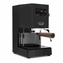 Gaggia Classic Evo Pro Espresso Machine In Thunder Black With Walnut