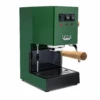 Gaggia Classic Evo Pro Espresso Machine In Jungle Green With Olive Wood 2 Gaggia Classic Evo Pro Espresso Machine In Jungle Green With Olive Wood -Crema Coffee Store GACLASSICEVOPROGRNOW Green Olive Bottomless EVO 2082