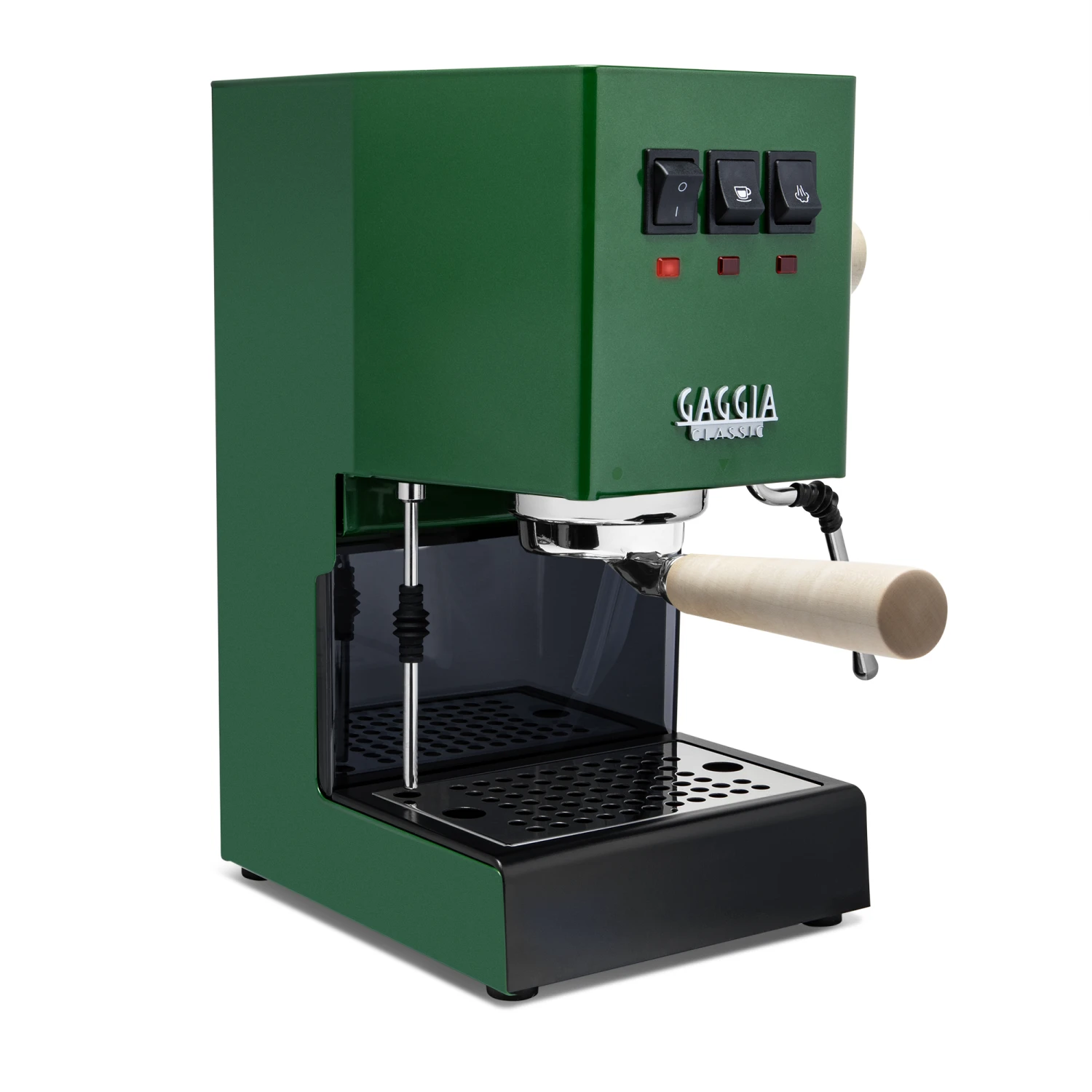 Gaggia Classic Evo Pro Espresso Machine In Jungle Green With Tiger Maple 3 Gaggia Classic Evo Pro Espresso Machine In Jungle Green With Tiger Maple