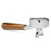 Zebra Wood Double Spout Gaggia Portafilter -Crema Coffee Store GAZWPFHNDL2S