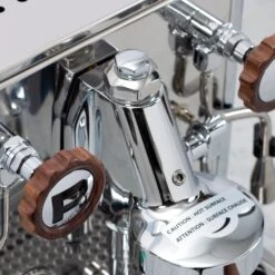 Rocket Espresso Mozzafiato Cronometro V Espresso Machine - Walnut Accents -Crema Coffee Store IMG 1287