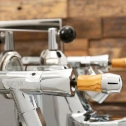 ECM Synchronika Espresso Machine With Flow Control - Olive Wood -Crema Coffee Store IMG 2397
