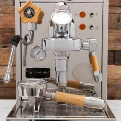 ECM Classika PID Espresso Machine With Flow Control - Olive Wood -Crema Coffee Store IMG 3518