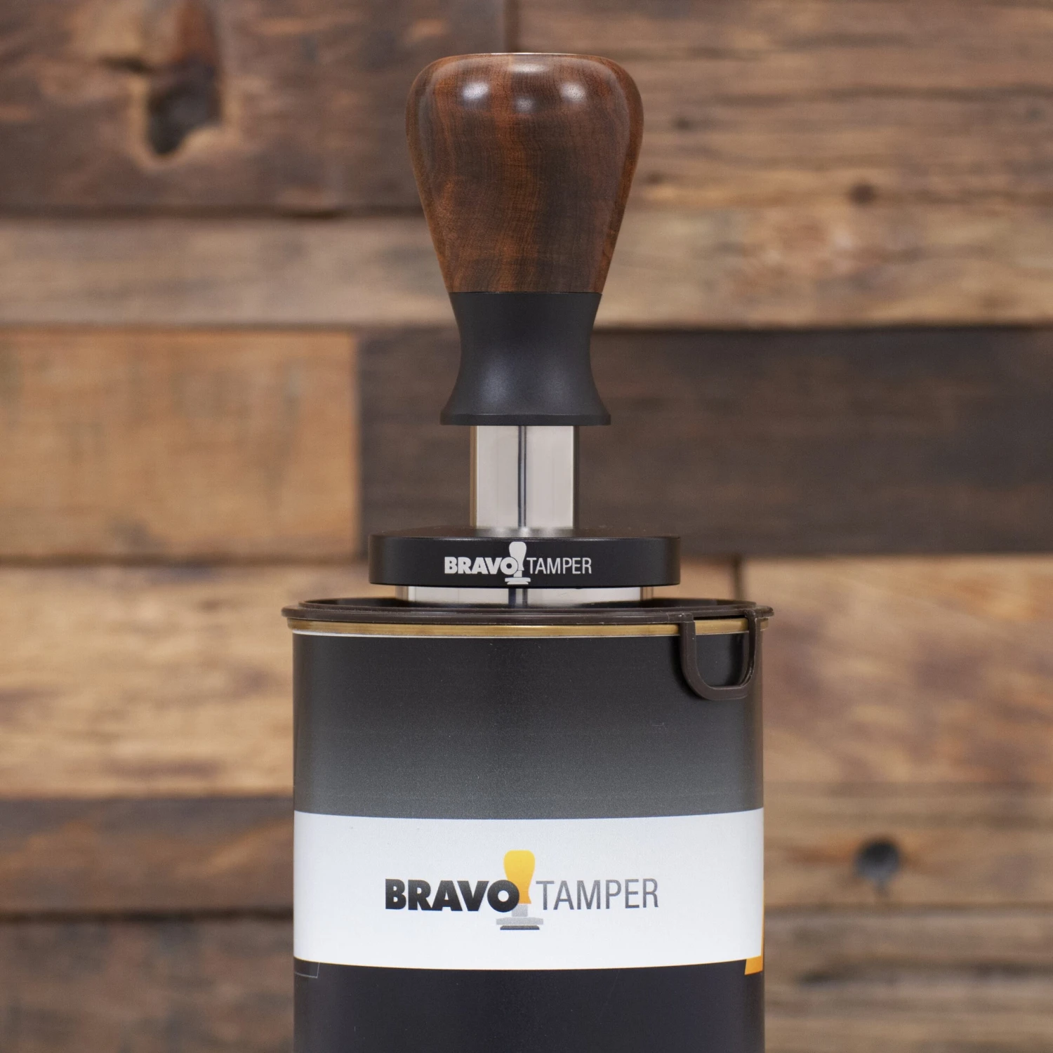 Bravo Espresso Tamper Dark Wood Handle 54.7mm 6 Bravo Espresso Tamper Dark Wood Handle 54.7mm - Image 4