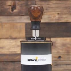 Bravo Espresso Tamper Dark Wood Handle 58.5 Mm -Crema Coffee Store IMG 4448
