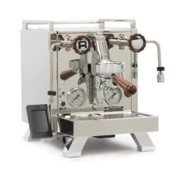 Rocket Espresso R Cinquantotto Espresso Machine - Walnut Accents -Crema Coffee Store IMG 4540