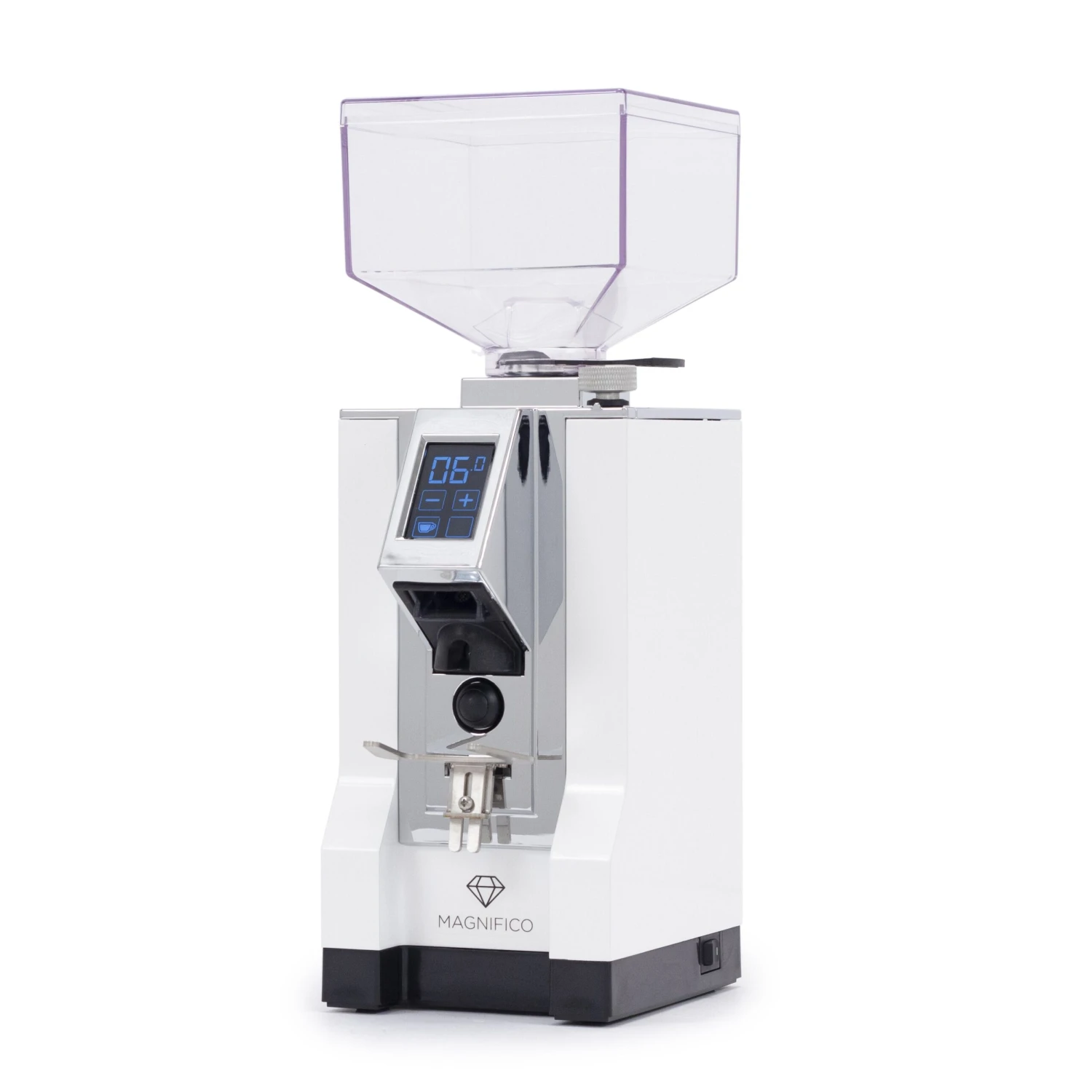 Eureka Mignon Magnifico Coffee Grinder In White 2 Eureka Mignon Magnifico Coffee Grinder In White