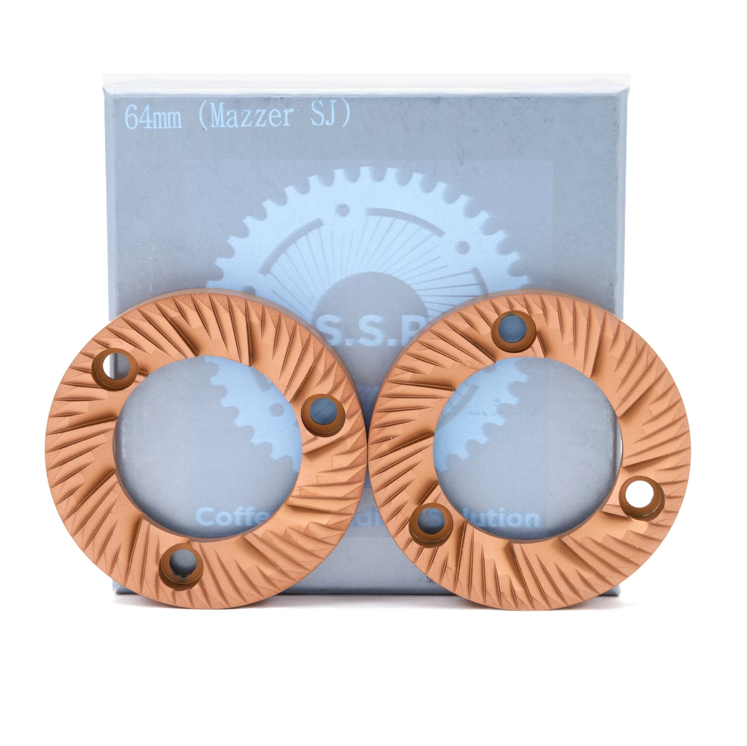 SSP Red Speed Coated 64mm Grinding Burrs 3 SSP Red Speed Coated 64mm Grinding Burrs