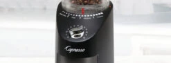 Capresso Infinity Plus Conical Burr Coffee Grinder In Black -Crema Coffee Store InfinityPlusBlack Hero3