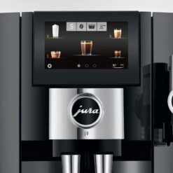 JURA J8 Super-Automatic Espresso Machine - Midnight Silver -Crema Coffee Store J8 det PB Screen SL 49adc3e1 04e4 4d66 9b3c b98eb014baee