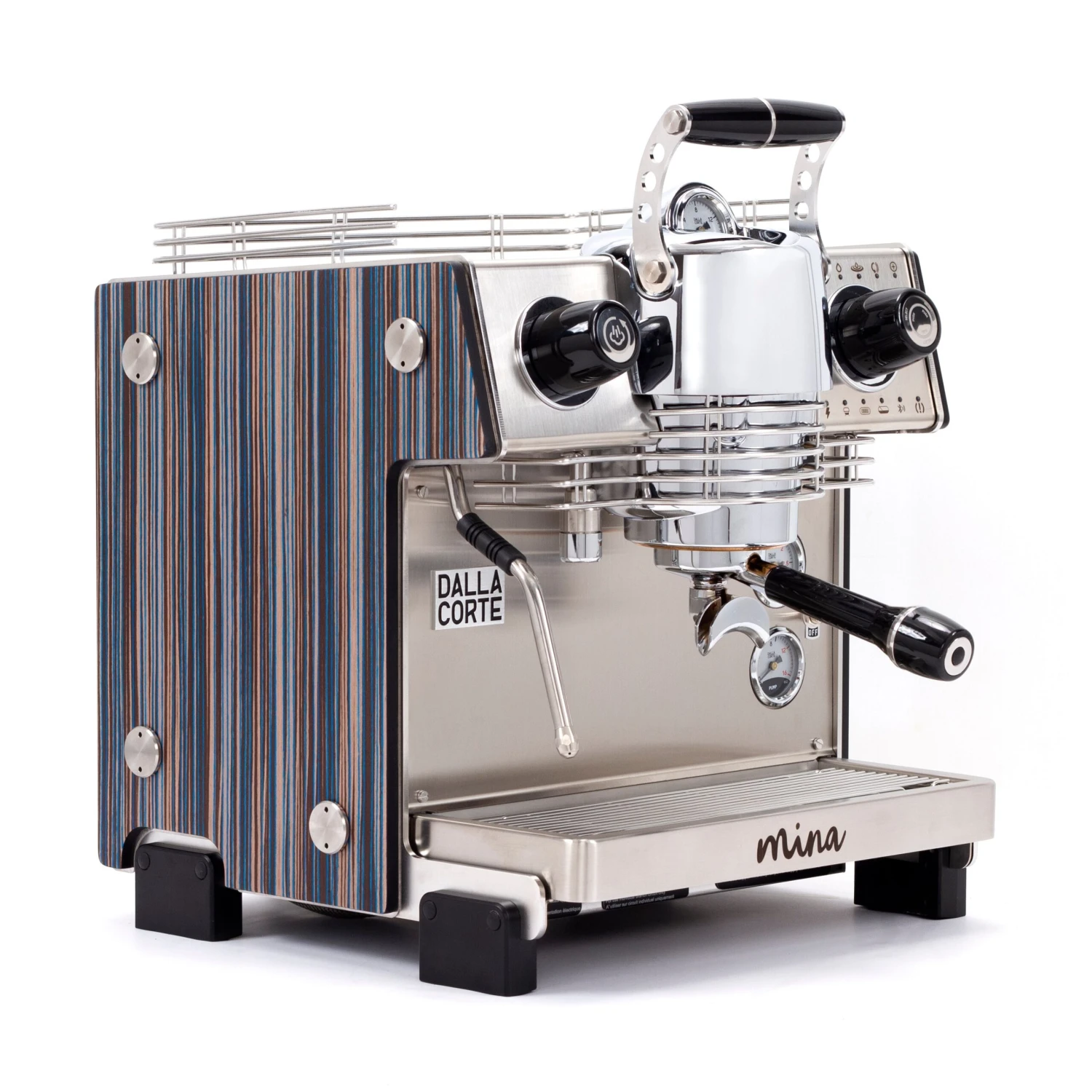 Dalla Corte Mina Espresso Machine (110v) - Country Blue 3 Dalla Corte Mina Espresso Machine (110v) - Country Blue