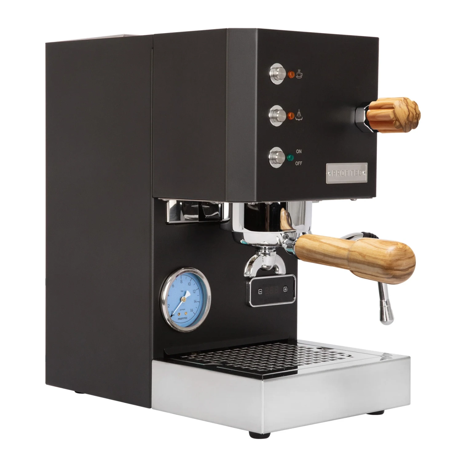 Profitec GO Espresso Machine - Black With Olive Wood 3 Profitec GO Espresso Machine - Black With Olive Wood