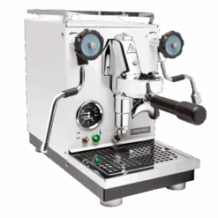 Profitec Pro 400 Espresso Machine In Matte White With Blackened Oak