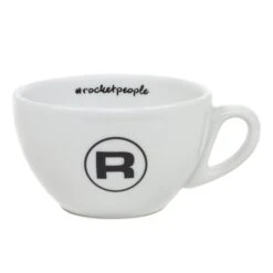 Rocket Espresso 6 Piece Cappuccino Cup And Saucer Set - White -Crema Coffee Store RECAPCUP6PCWHT 0488