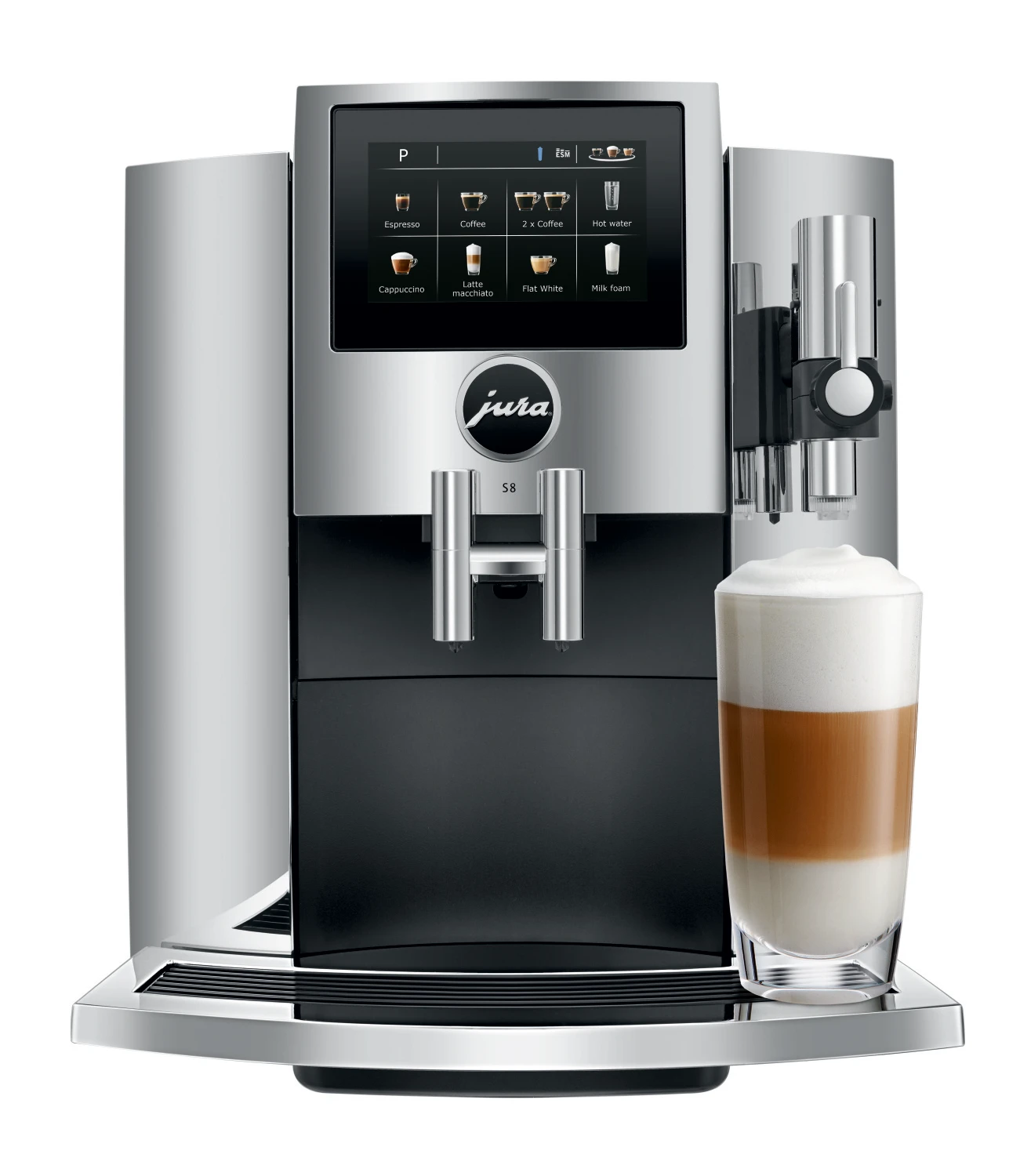 JURA S8 Chrome Espresso Machine 4 JURA S8 Chrome Espresso Machine - Image 2