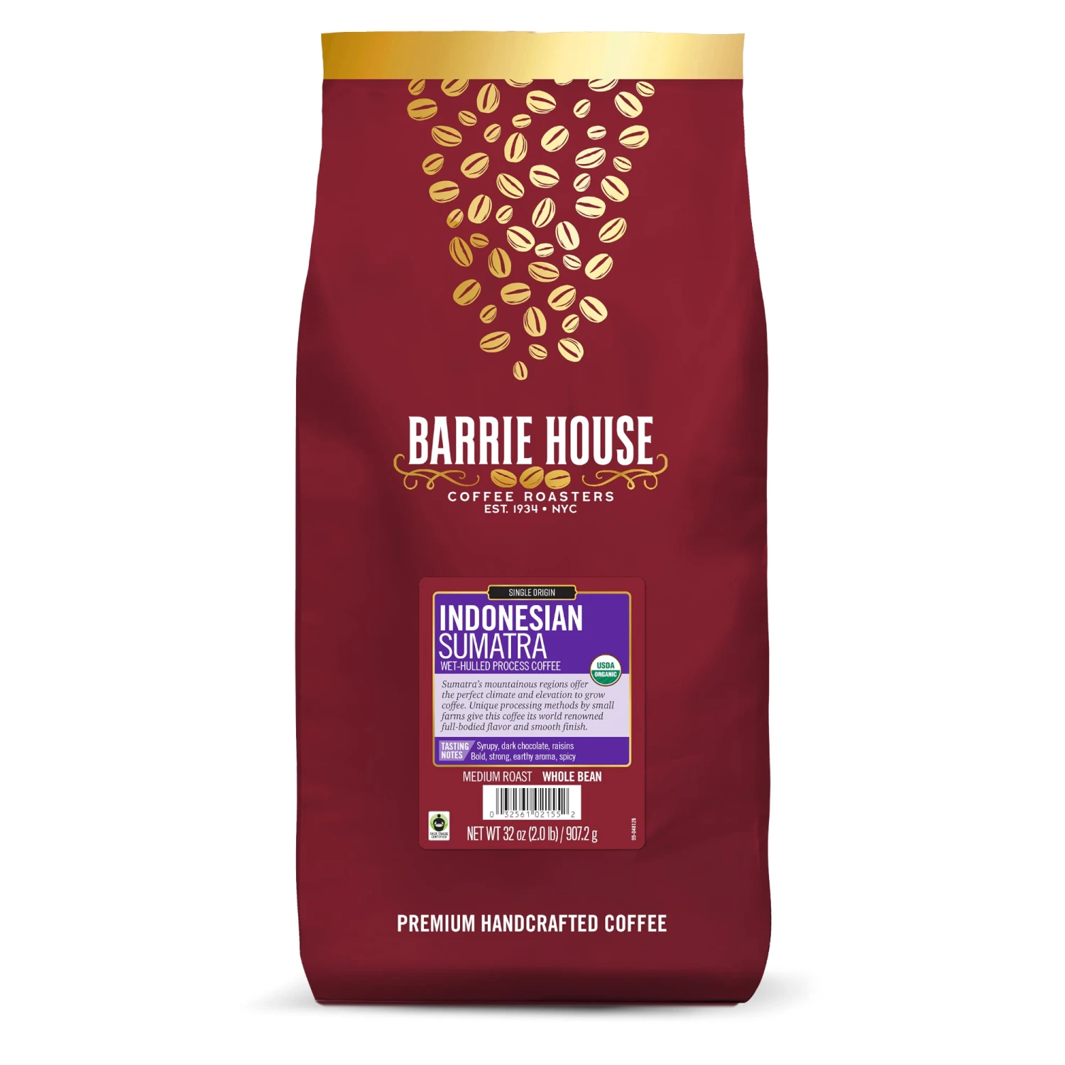 Barrie House Indonesian Sumatra Single Origin Fair Trade Organic Coffee 3 Barrie House Indonesian Sumatra Single Origin Fair Trade Organic Coffee