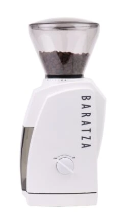 Baratza Encore Coffee Grinder In White -Crema Coffee Store WEncore Side