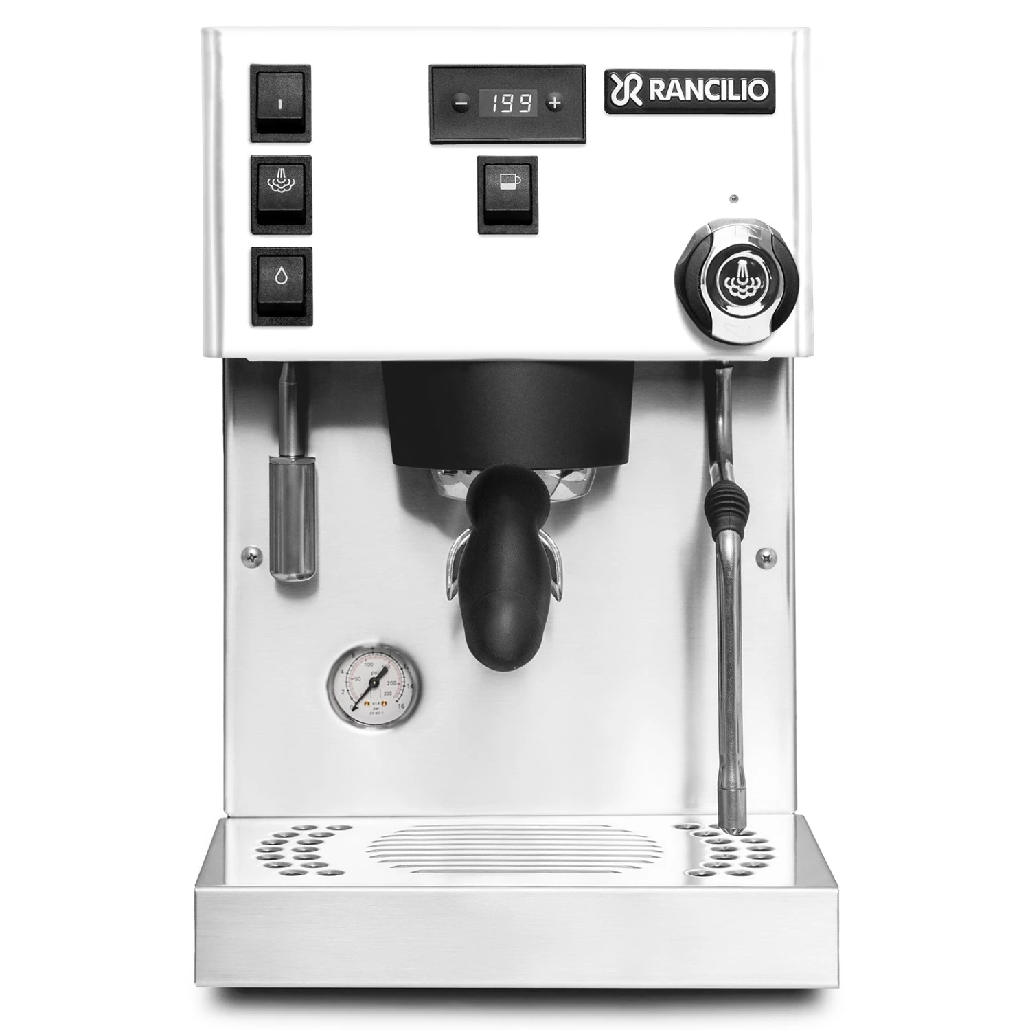 Rancilio Silvia Pro X Dual Boiler Espresso Machine In White 3 Rancilio Silvia Pro X Dual Boiler Espresso Machine In White