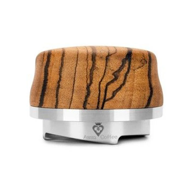 Asso Coffee The Jack Wood Handle Leveler - 58.5mm Zebra Wood 4 Asso Coffee The Jack Wood Handle Leveler - 58.5mm Zebra Wood - Image 2