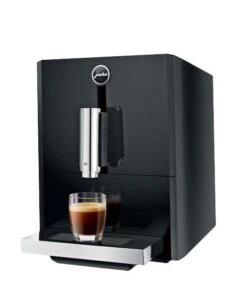 JURA A1 Espresso Machine - Piano Black -Crema Coffee Store a1 angled 2