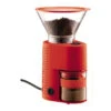 Bodum Bistro Burr Coffee Grinder In Red 2 Bodum Bistro Burr Coffee Grinder In Red -Crema Coffee Store bodum bistro burr grinder in red