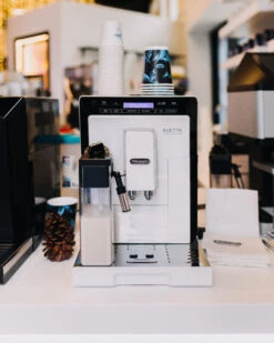 Refurbished DeLonghi Eletta Cappuccino In White ECAM44660W 16 Refurbished DeLonghi Eletta Cappuccino In White ECAM44660W -Crema Coffee Store delonghi social lifestyle eletta white coffee n clothes event all rights jan 2099