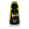 Nespresso Essenza Mini In Lime Green 2 Nespresso Essenza Mini In Lime Green -Crema Coffee Store essenza mini dl lime green front view web