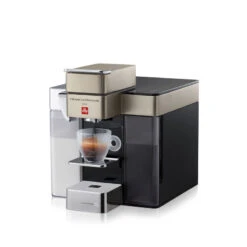Illy Y5 IperEspresso Milk, Espresso & Coffee Machine - Satin -Crema Coffee Store francis francis y5 satin milk espresso machine