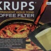 Krups Gold Tone Filter 049 2 Krups Gold Tone Filter 049 -Crema Coffee Store gold tone filter 1