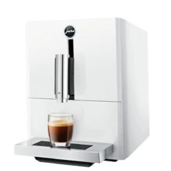 JURA A1 Espresso Machine - Piano White -Crema Coffee Store jura a1 angled 1
